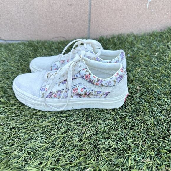 NWOB Vans Sk8 Low Vintage Floral Print Shoe US Size: 5.5 women/teens spring - Picture 2 of 7